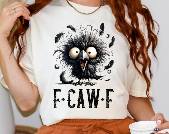 Funny Crow Graphic Tee, Quirky Bird T-Shirt for Animal Lovers