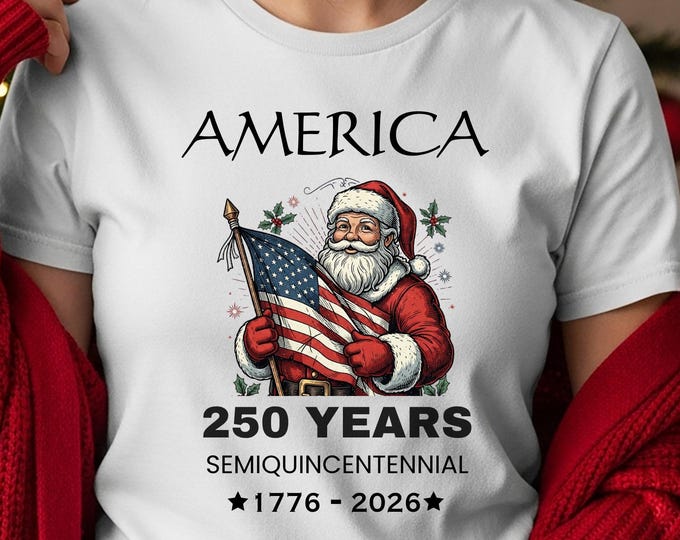America 250th Anniversary Christmas Shirt: Patriotic Independence Day Sweatshirt