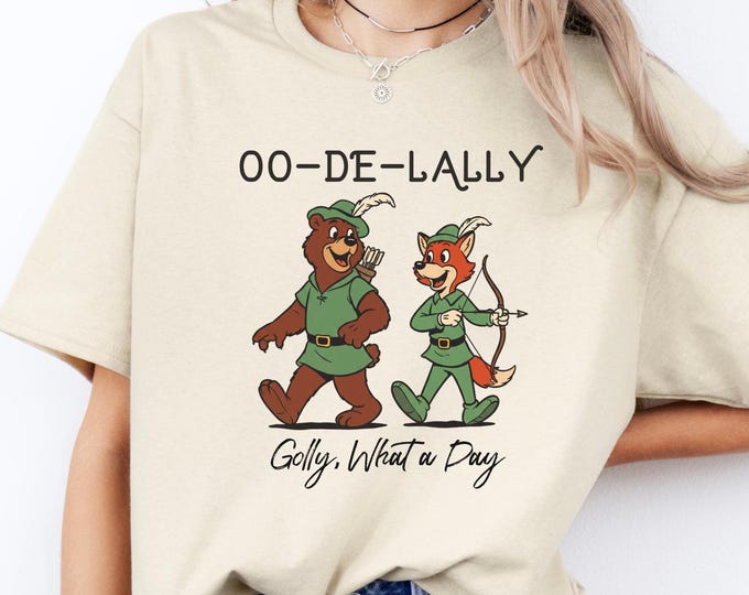 Disney Robin Hood & Little John Tee, Golly What A Day Shirt
