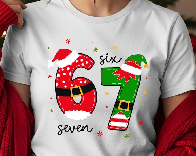 67 Meme Six Seven Christmas Shirt: Math Teacher Holiday Party Sweatshirt
