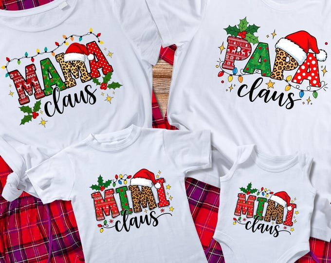 Family Matching Christmas Shirt: Holiday Pajama Party Group Tee