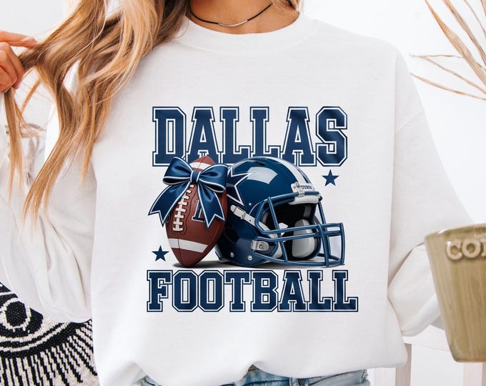 Retro Dallas Football Sweatshirt: Game Day Dallas Team Spirit Sweater