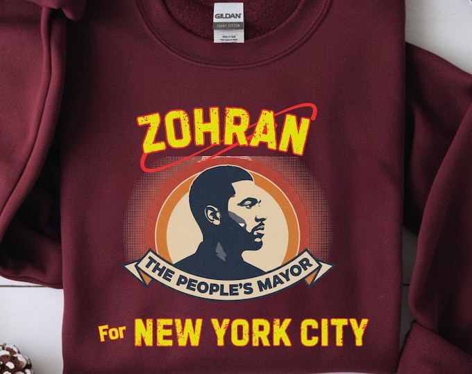 Zohran Mamdani Mayor Sweatshirt: NYC Political Awareness Shirt, Retro Election Campaign