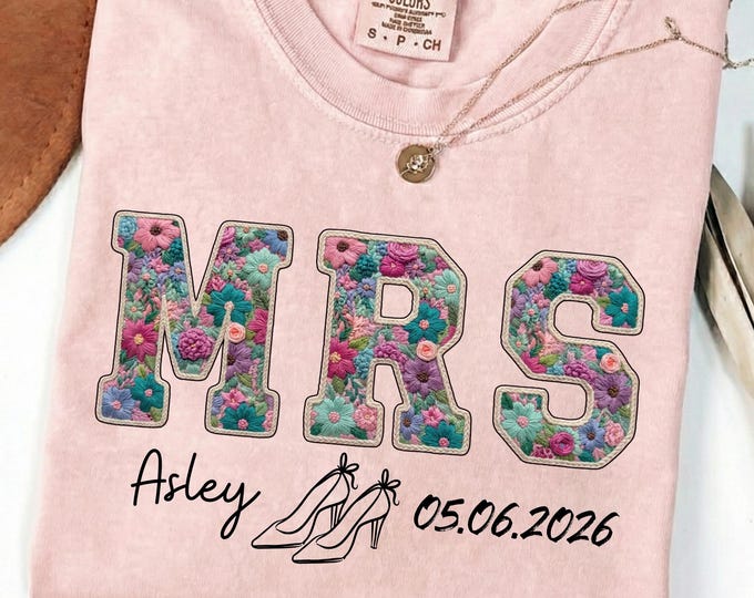 Personalized Matching Couple Shirt: Custom Wedding Date Engagement Tee