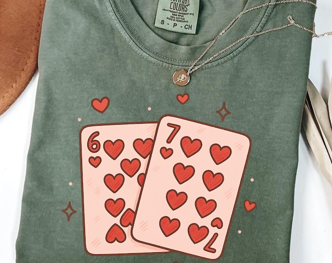 Playing Cards Valentine 6 7 Shirt: Funny Six Seven Valentine's Day Sweatshirt