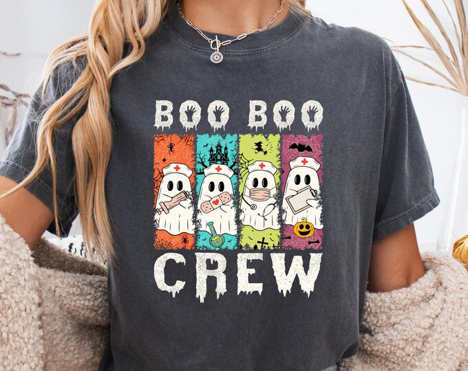 Boo Boo Crew Nurse Halloween Shirt: Spooky Season Medical Staff Tee