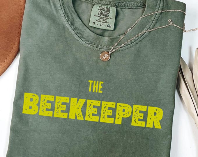 The Beekeeper Black Color Sweatshirt, Vintage Honey Bee T-shirt