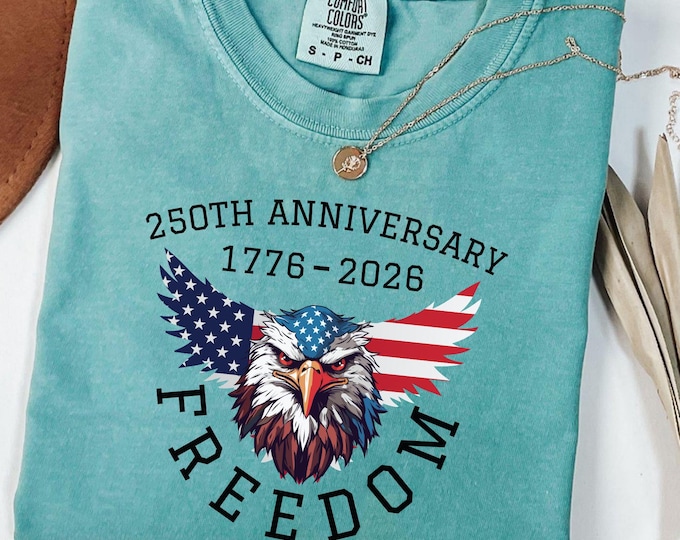 America 250th Anniversary Shirt: Patriotic Eagle 1776-2026 Tee, Independence Day USA Freedom T-shirt