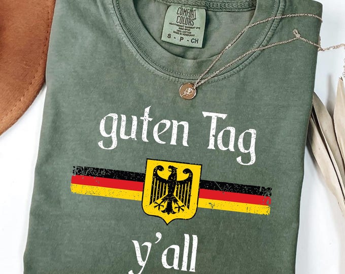 Guten Tag Y'all America Shirt: Oktoberfest German American Pride Tee