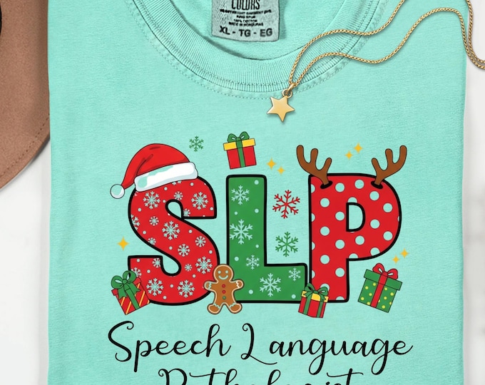 Speech Language Pathologist Christmas Shirt: Funny Therapist Christmas Sweatshirt