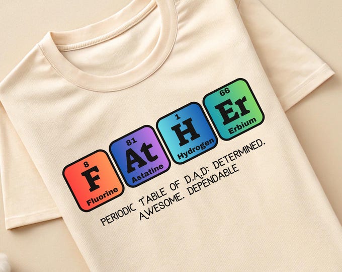 Dad Element Periodic Table Shirt: Chemistry Science Father Crewneck