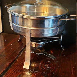 Vintage Chantel Chafing Dish: German Food Serving Dish