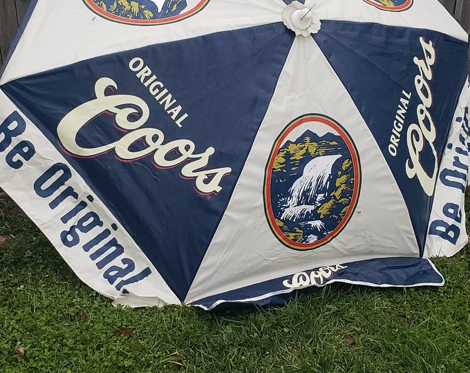Coors, Coors Umbrella, Beer Umbrella, Bar Umbrella, Beach Umbrella