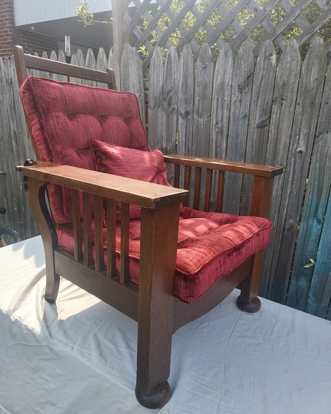 Morris Chair Stickley Arts and Crafts Chair Recliner Wood Etsy