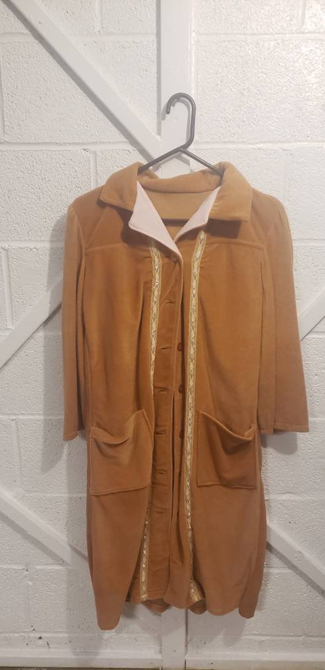 Brown robe house robe bed robe day robe vintage robe Etsy