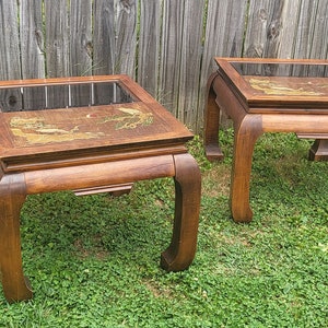 coffee table, side table, chinoiserie, asain table, smoked glass, asain,ming, ming table, ming style, asain style