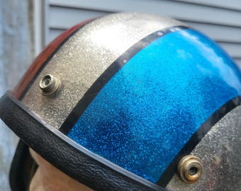 design motorcycle helmet racing stripes Michael Johnson Helmet Design