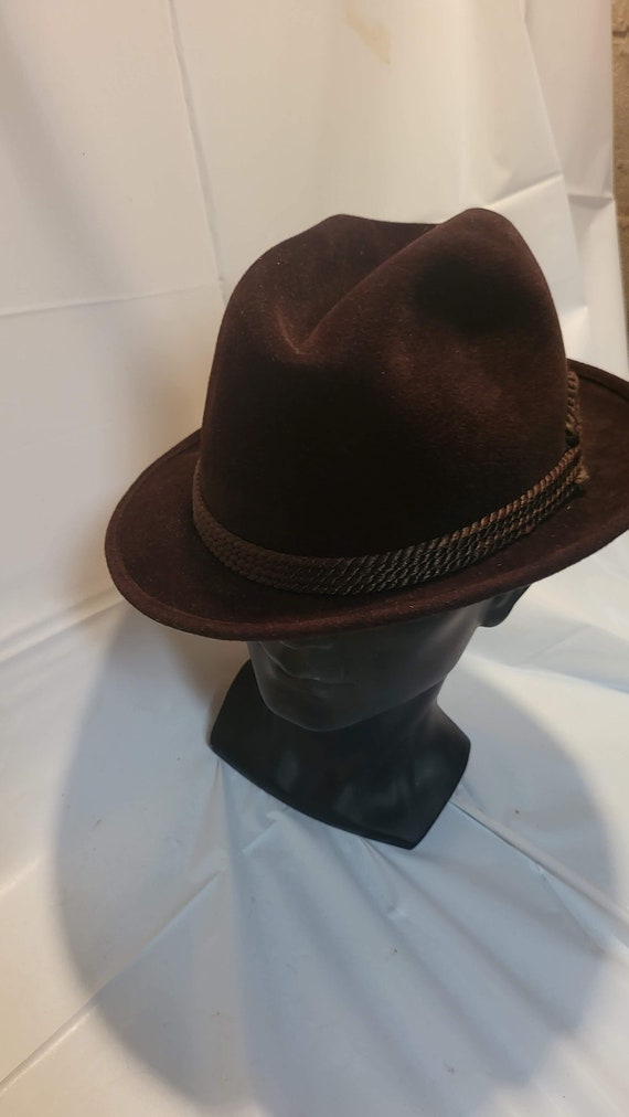 fedora, brown fedora, felt, felt fedora, soft fed… - image 6