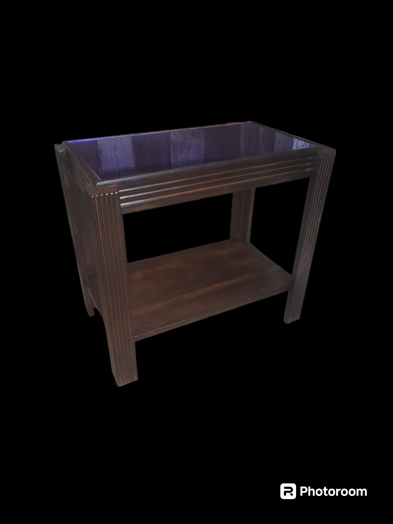 art deco cobalt blue side table,  cobalt blue side tables,  art deco table