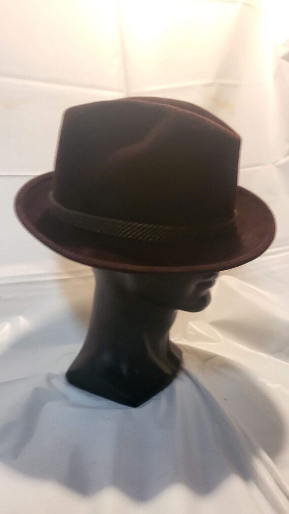 fedora, brown fedora, felt, felt fedora, soft fed… - image 3