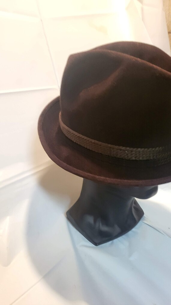 fedora, brown fedora, felt, felt fedora, soft fed… - image 4