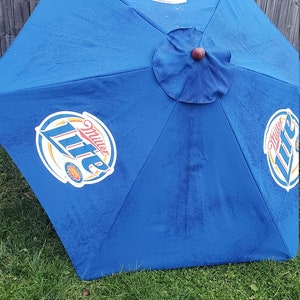 beer themed patio umbrellas Blue Moon 9 Foot Umbrella Market Style : Patio, Lawn & Garden Patio Umbrella Beer - Etsy