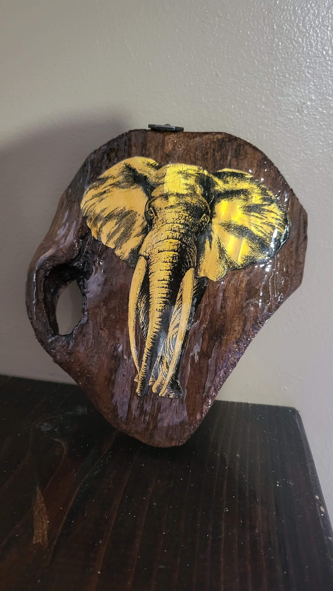 Elphant Elephant Art Gold Elephant Wall Hanging Elephant Etsy