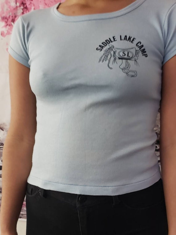 camp shirt, cotton shirt, horse shirt, blue shirt,