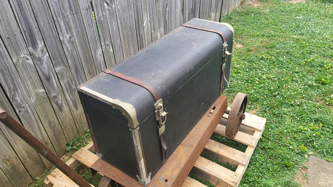 Antique Trunk Trunk Classic Car Trunk Car Truck Vehicle Etsy