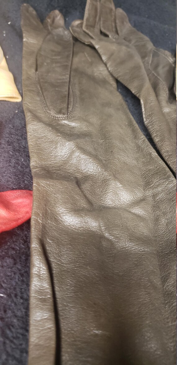 dress gloves, leather gloves, retro gloves, short… - image 6
