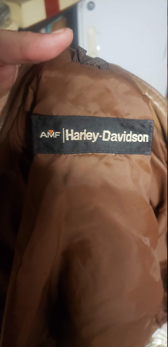 harley davidson, harley jacket, brown jacket, lea… - image 10