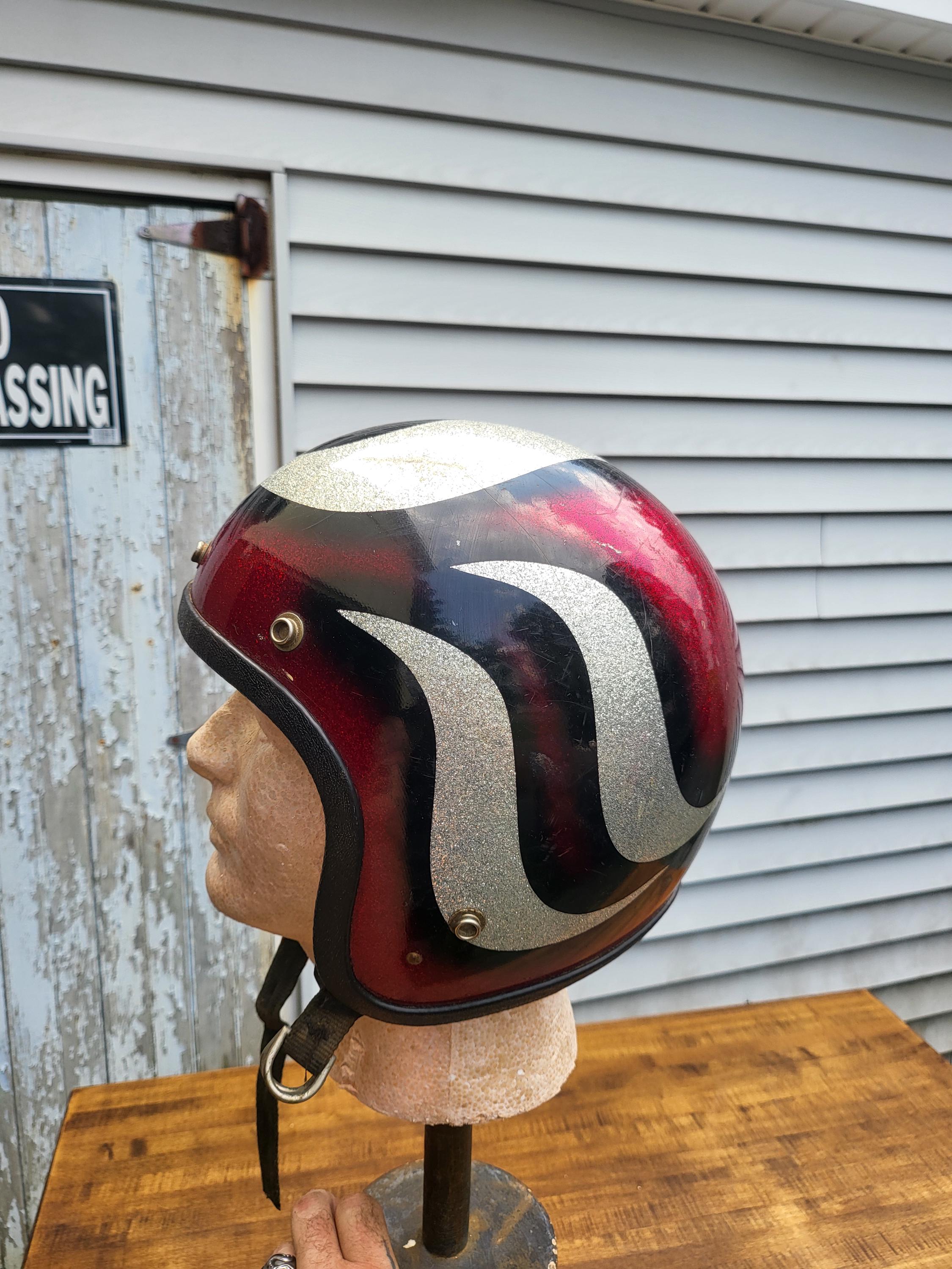 バイク Doghead Helmet Vintage Style 70's