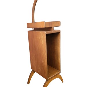 Soporte para teléfono de mediados de siglo, MCM Butler, soporte para teléfono