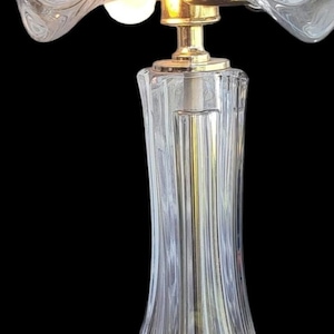 Cofrac Art Verrier Lamp – Vintage French Art Glass – Signed Crystal Table Lamp – Mid Century Lighting – Elegant Home Decor
