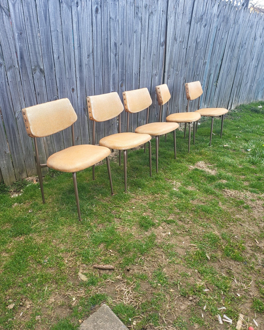 Midcentury Chairs Metal Chairs Virtue Brothers Midcentury Etsy