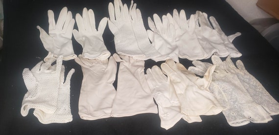 dress gloves, fancy gloves, retro gloves, short gl