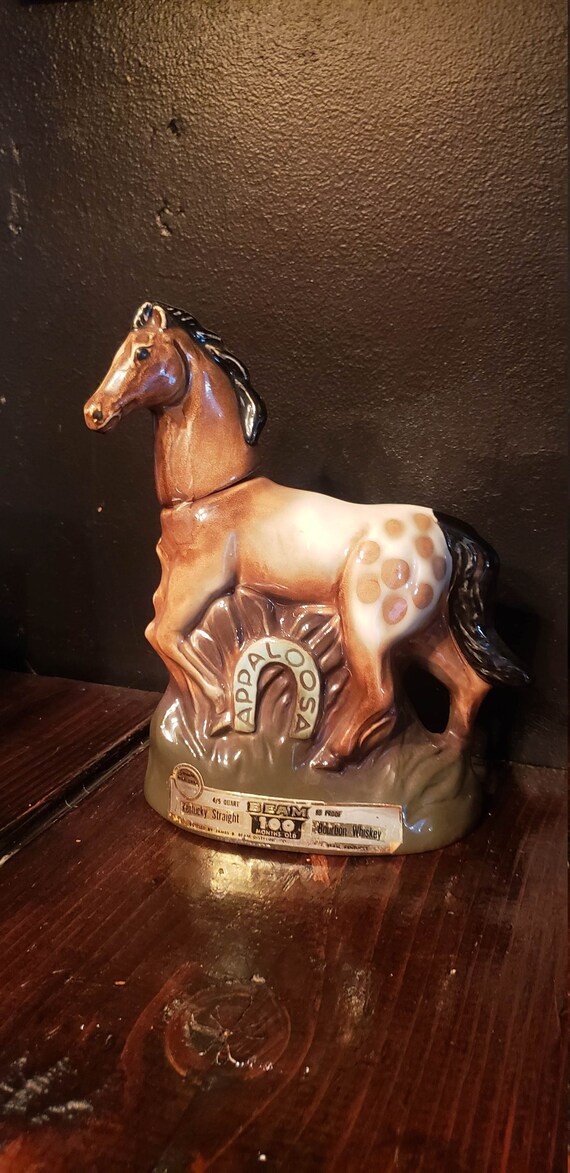 Appaloosa Horse Decanter Decanter Beam Decanter Barware Etsy