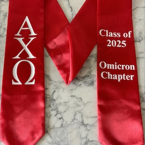 Sorority/Fraternity Graduation Stole