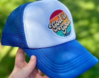 Gott ist gut Fernlastwagenmütze: Retro christlicher Glaube Cap