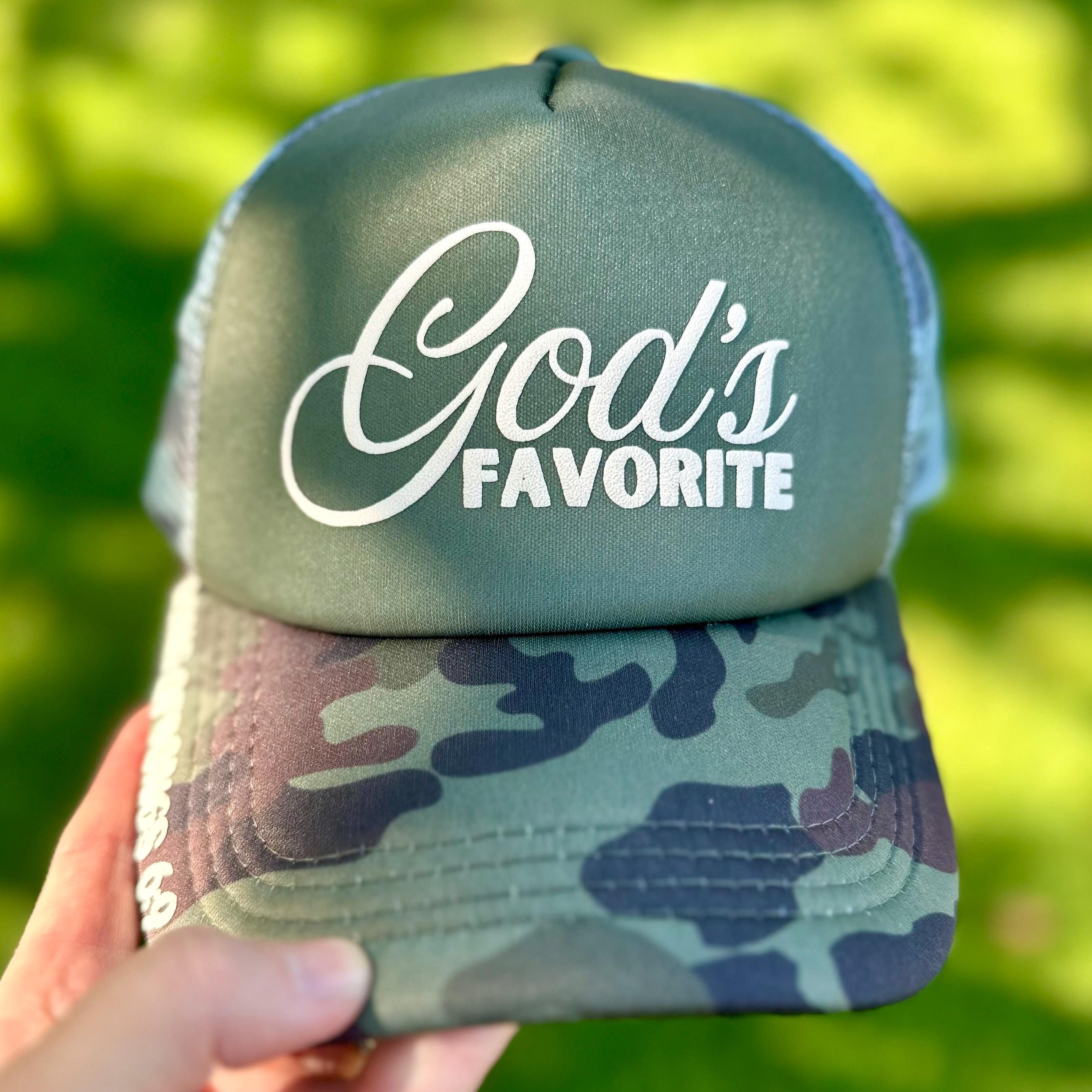 New Camo Foam Christian Trucker hat God’s love il_fullxfull.6860765351_ckho.jpg main image 2