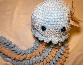 Handmade crocheted jellyfish – sea decoration, soft toy, gift for children, maritime amigurumi