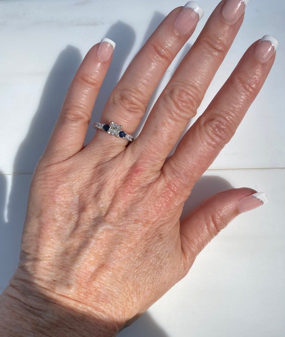 GIA Diamond Ring, Princess Diamond Engagement Rin… - image 10