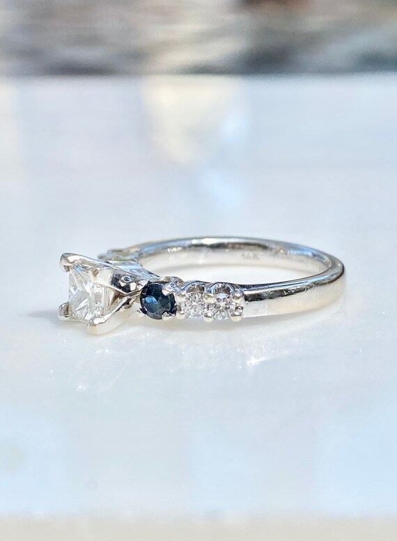 GIA Diamond Ring, Princess Diamond Engagement Rin… - image 4