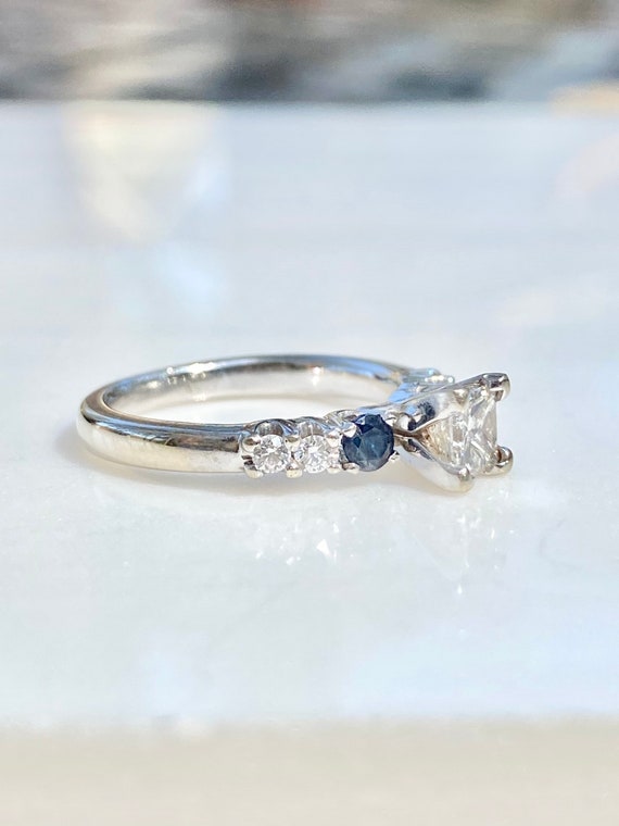 GIA Diamond Ring, Princess Diamond Engagement Rin… - image 3