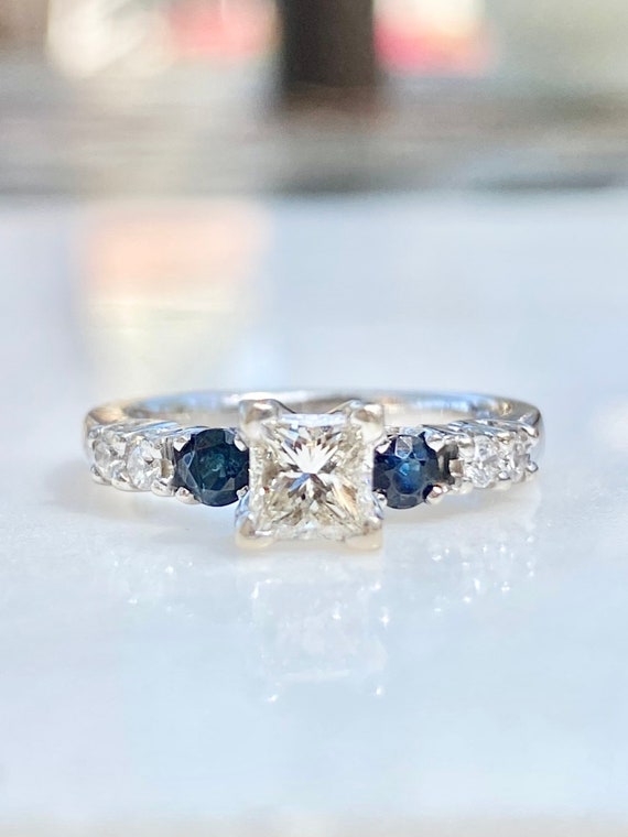 GIA Diamond Ring, Princess Diamond Engagement Rin… - image 8