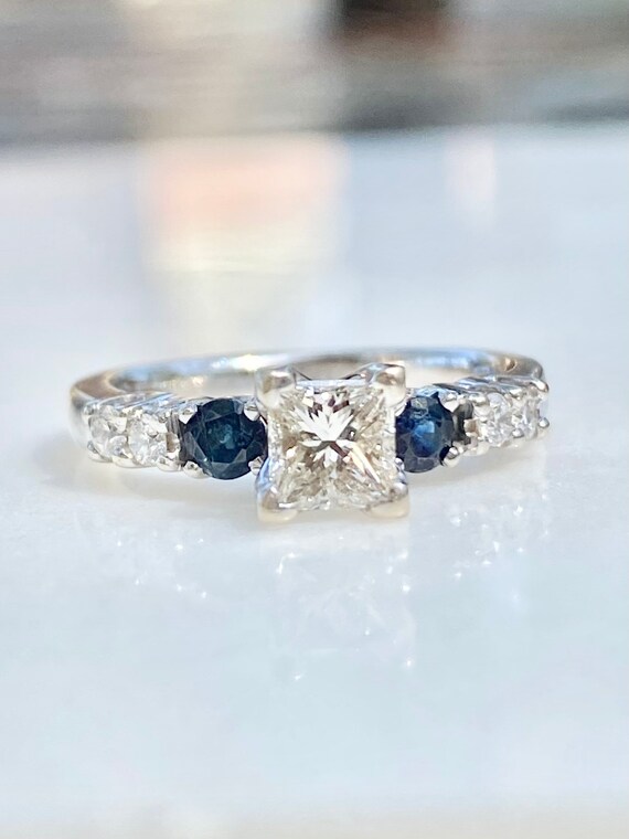 GIA Diamond Ring, Princess Diamond Engagement Rin… - image 5