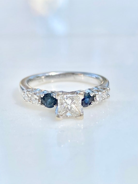 GIA Diamond Ring, Princess Diamond Engagement Rin… - image 6