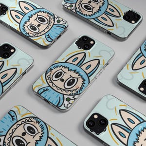 Funda blanda para teléfono con diseño de conejito: adorable diseño de animal, regalo único, accesorio divertido para niños, adolescentes, cumpleaños y uso diario.