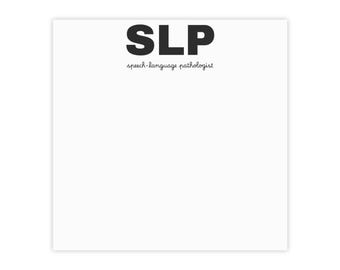 Gepersonaliseerde SLP-notitieblok: cadeau spraakpatholoog