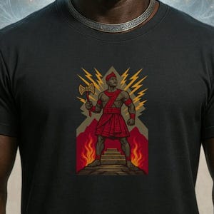 Shango Xango Orisha T-Shirt | Yoruba Thunder & Fire God Tee